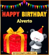 GIF Happy Birthday Alverto